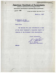 Letter from H. T. Winton, Assistant Secretary, American Institute of Accountants, to Members of the Board of Examiners, Re: Chief Examiner's Report on Results of the November 1946 Examination.