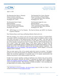 Letter from Jeffrey A. Porter, CPA, Chair, AICPA Tax Executive Committee, to Max Baucus, Chairman, and Orrin G. Hatch, Ranking Member, Senate Committee on Finance; and Dave Camp, Chairman, and Sander M. Levin, Ranking Member, House Committee on Ways and Means; Re: AICPA Report on Civil Tax Penalties: The Need for Reform and AICPA Tax Penalties Legislative Proposals.