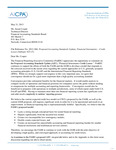 Letter from Richard Paul, Chairman, FinREC, and Linda Bergen, Chairman, Financial Instruments Task Force, to Susan Cosper, Technical Director, Financial Accounting Standards Board, Re: File Reference No. 2012-260 - Proposed Accounting Standards Update, Financial Instruments--Credit Losses (Subtopic 825-15).