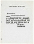 Letter from John L. Carey, Secretary, AIA, to Members of Council of the AIA, re: C. Oliver Wellington's Reply to Senator Vandenberg's Questionnaire.