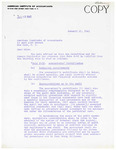 Letter from Covington, Burling, Rublee, Acheson & Shorb; Sorg and Sorg; Sullivan & Cromwell; and Wright, Gordon, Zachry & Parlin, to American Institute of Accountants, re: Securities and Exchange Commission Proposed Modification to Rule 2-02.