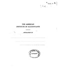 American Institute of Accountants. Application of...; By-laws, Article II, Membership; Rules of Professional Conduct Including Amendments Prepared by the Committee on Professional Ethics and Declared Effective May 16, 1929