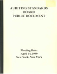 Auditing Standards Board Public Document, Meeting Date: April 14, 1999 New York, New York