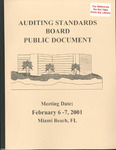 Auditing Standards Board Public Document, Meeting Date: February 6-7, 2001
