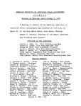 Spring meeting of Council of the American Institute of Certified Public Accountants, Boca Raton, Fla., April 29-30, 1974. by American Institute of Accountants. Council