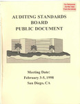 Auditing Standards Board Public Document: Meeting Date: February 3-5, 1998, San Diego, CA