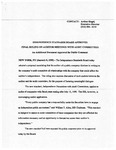 Independence Standards Board Approves Final Ruling on Auditor Meetings With Audit Committees: An Additional Document Approved for Public Comment.