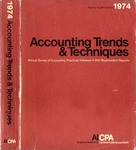 Accounting trends and techniques, 28th annual survey, 1974 edition by American Institute of Certified Public Accountants