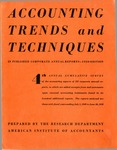 Accounting trends and techniques, 4th annual survey, 1950 edition by American Institute of Accountants