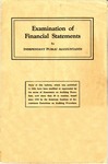 Examination of financial statements by independent public accountants by American Institute of Accountants