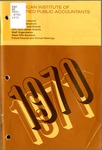 Officers and council, committee structure, committees and boards, CPA gold medal awards, staff organization, state CPA societies, future council and annual meetings, 1970-1971 by American Institute of Certified Public Accountants