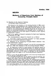 Disclosure of departures from Opinions of Accounting Principles Board; Bulletin, October, 1964