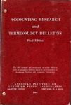 Accounting research and Terminology bulletins;  Accounting terminology bulletins;  Accounting research bulletins
