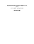 Joint Ethics Enforcement Program (JEEP) manual of procedures, 2000 December by American Institute of Certified Public Accountants. Professional Ethics Executive Committee