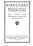 Directory of theAmerican Society of Certified Public Accountants, June 1, 1925 by American Society of Certified Public Accountants