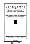 Directory of theAmerican Society of Certified Public Accountants, February 1, 1926 by American Society of Certified Public Accountants