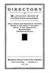 Directory of theAmerican Society of Certified Public Accountants, May 1, 1928 by American Society of Certified Public Accountants