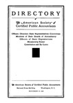 Directory of theAmerican Society of Certified Public Accountants, November 30, 1928 by American Society of Certified Public Accountants
