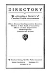 Directory of theAmerican Society of Certified Public Accountants, November 15, 1929 by American Society of Certified Public Accountants