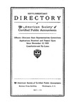 Directory of theAmerican Society of Certified Public Accountants, May 1, 1930