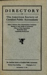 Directory of theAmerican Society of Certified Public Accountants, December 15, 1933 by American Society of Certified Public Accountants