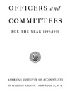 Officers and committees for the year 1949-1950 by American Institute of Accountants