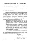Questionnaire survey in January, 1956 regarding certain features of federal income tax administration by American Institute of Accountants. Committee on Federal Taxation