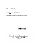Proceedings: August 20/21, 1962, The Hotel Carlyle, New York, New York by American Institute of Certified Public Accountants. Committee on Long Range Objectives