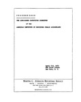 Proceedings: April 4-5, 1963, 666 Fifth Avenue, New York, N. Y. by American Institute of Certified Public Accountants. Long-Range Objectives Committee