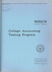 College accounting testing program bulletin no. 46; Results, Fall 1962 by American Institute of Certified Public Accountants. Testing Project Office