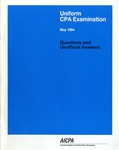 Uniform CPA examination. Questions and unofficial answers, 1994 May