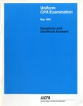 Uniform CPA examination. Questions and unofficial answers, 1995 May