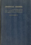 Unofficial answers to the Uniform certified public accountants examination, May 1945 to November 1947 inclusive