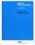 Uniform CPA examination. Questions and unofficial answers, 1993 November