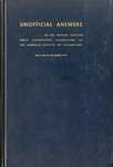 Unofficial answers to the examination questions, May 1942 to November 1944 inclusive by H. P. Baumann and Spencer Gordon