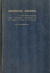 Unofficial answers to the Uniform certified public accountants examination, May 1945 to November 1947 inclusive by H. P. Baumann, Spencer Gordon, and Thomas W. Leland