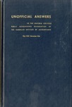 Unofficial answers to the Uniform certified public accountants examination, May 1948 to November 1950 by Robert L. Kane, Spencer Gordon, and Fontaine C. Bradley