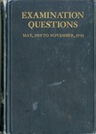 Examination questions May 1939 to November 1941 inclusive