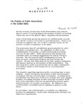 Memorandum: Practice of Public Accountancy in the United States