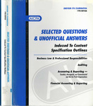Uniform CPA Examination, 1998 Edition, Selected Questions and Unofficial Answers Indexed to Content Specification Outlines