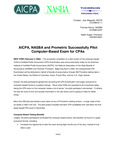 AICPA, NASBA and Prometric Successfully Pilot Computer-Based Exam for CPAs