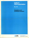 Uniform CPA Examination, May 1981, Questions and Unofficial Answers