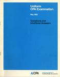 Uniform CPA Examination, May 1983, Questions and Unofficial Answers