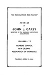 No accounting for tastes; by John L. Carey