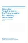 Education requirements for entry into the accounting profession : a statement of the AICPA policies by American Institute of Certified Public Accountants. Task Force on the Report of the Committee on Education and Experience Requirements for CPAs