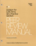 Peer review manual: instructions and checklists, revised edition 1979
