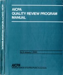 AICPA quality review program manual as of January 1 1990