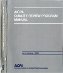 AICPA quality review program manual as of January 1 1993 by American Institute of Certified Public Accountants. Quality Review Executive Committee