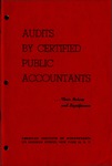 Audits by certified public accountants, their nature and significance (1950)