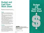 Budget and cash flow work sheet by American Institute of Certified Public Accountants. Communications Division